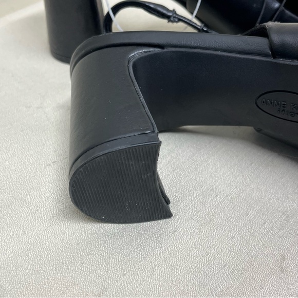 NWT Anne Klein Bethie Classic Black Chinky Heel Slingback Heels Size 8.5 - Picture 10 of 15